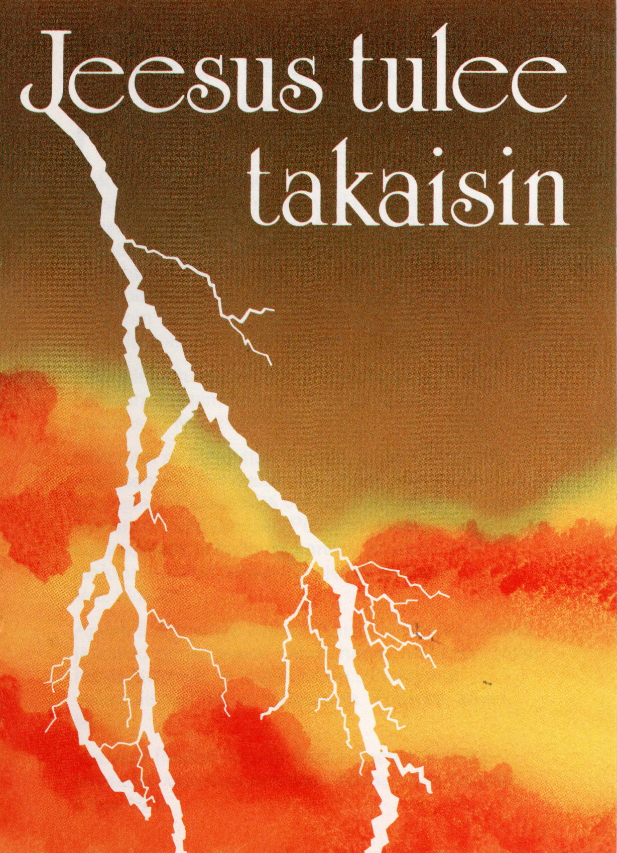 Jesus kommt wieder, Finnisch, evangelistisches Heft