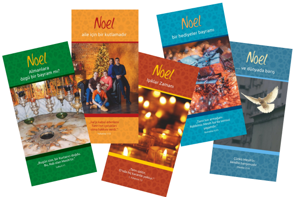 Evangelistische Faltkarten zu Weihnachten, Türkisch-Deutsch - 10er Pack