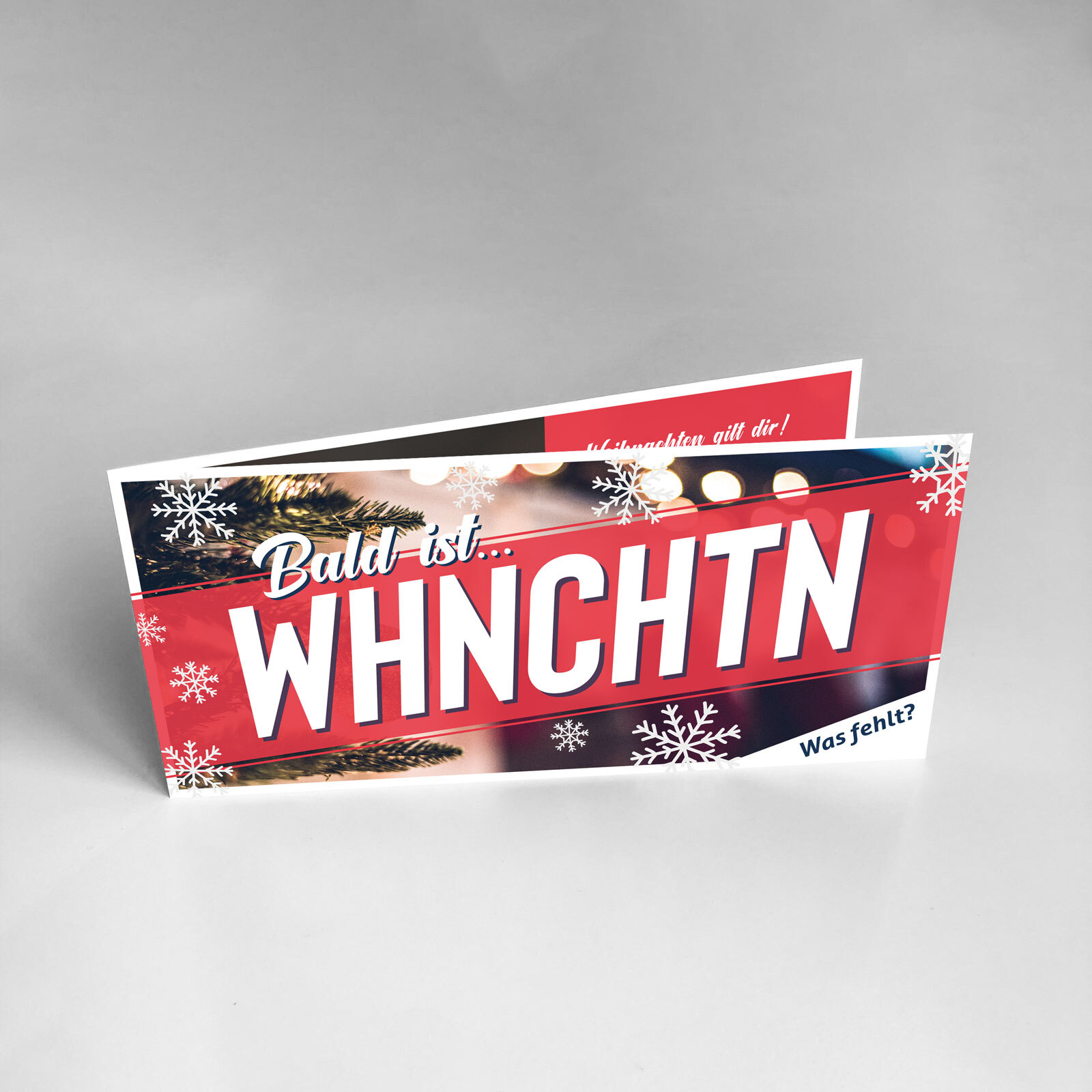 Bald ist WHNCHTN, Weihnachtsflyer nur in Deutsch Bald ist WHNCHTN, Weihnachtsflyer nur in Deutsch