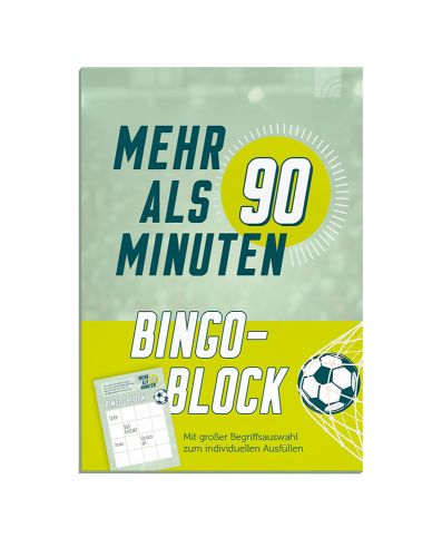 Mehr als 90 Minuten - Bingo-Block Fußball, Deutsch