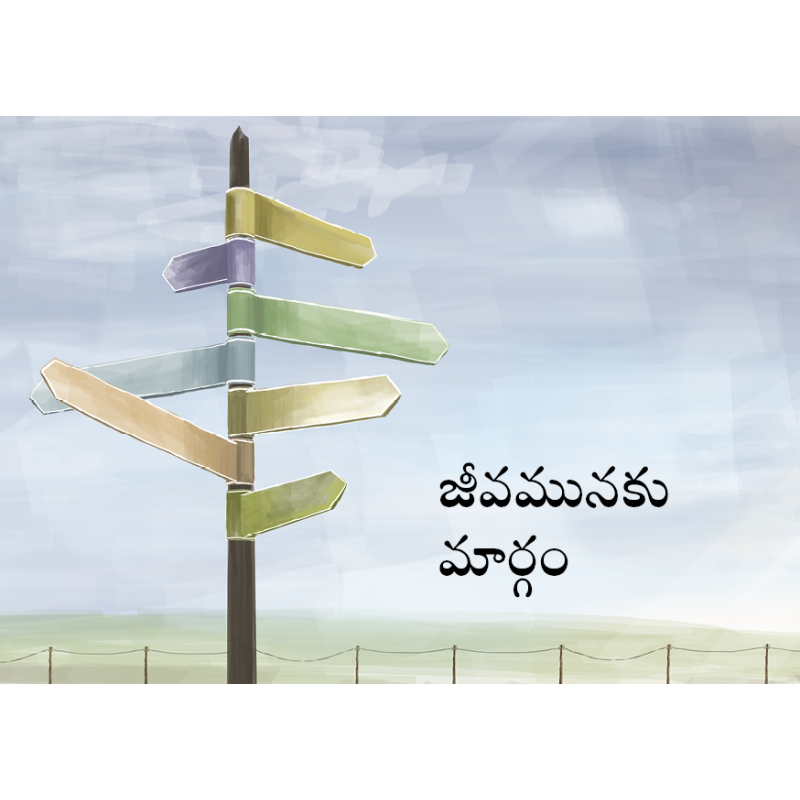 Der Weg zum Leben, Telugu, evangelistisches Heft