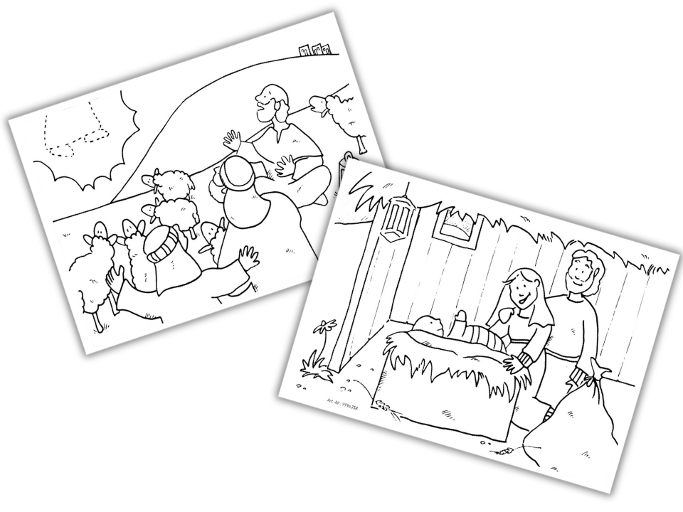9996358-Bild-0e8E1a6vWMucrn Ausmal-Postkarte für Kinder (Weihnachten) - 10er Pack