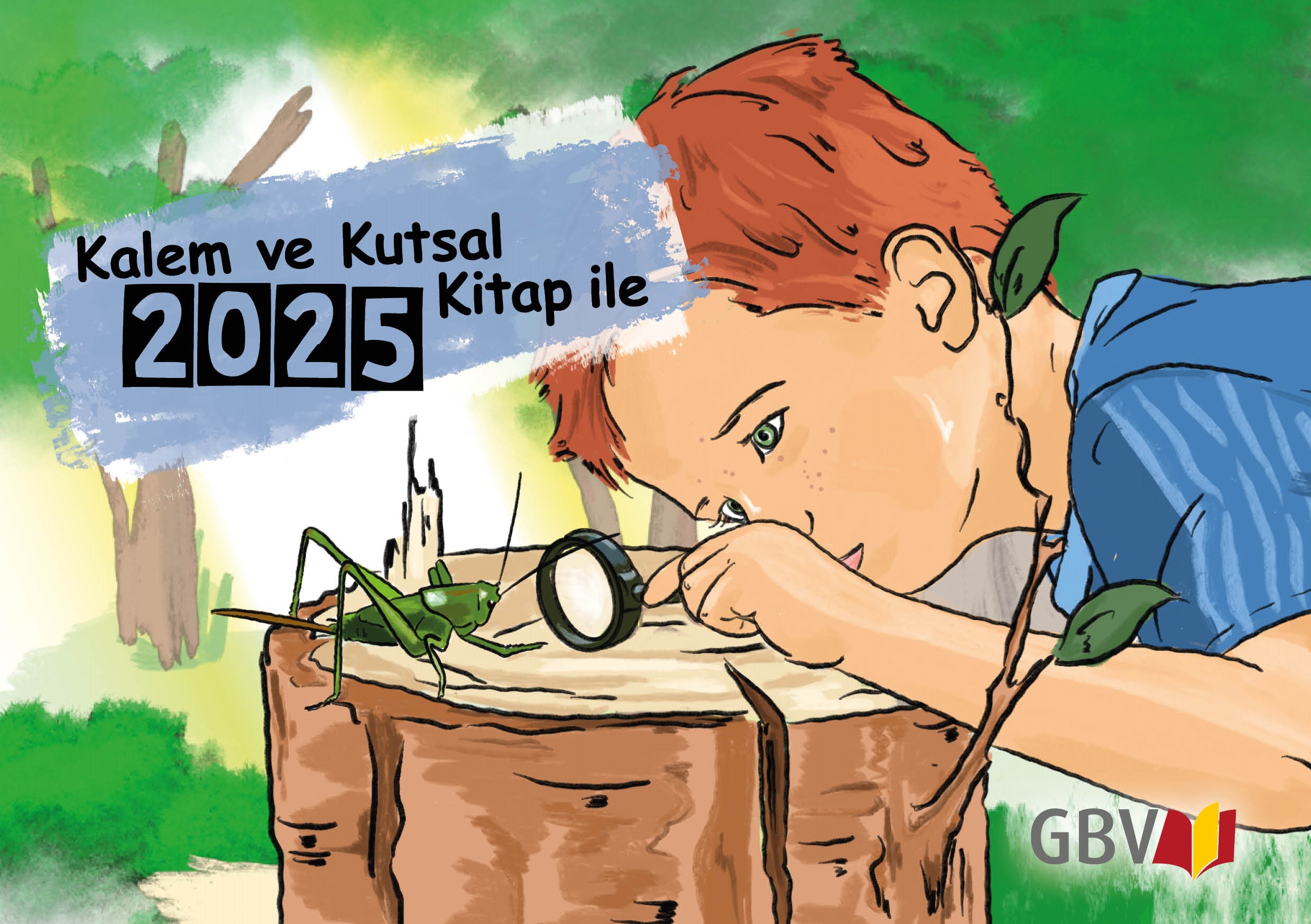 8687500-2025 Mit Stift und Bibel 2025 Türkisch, Kinderkalender