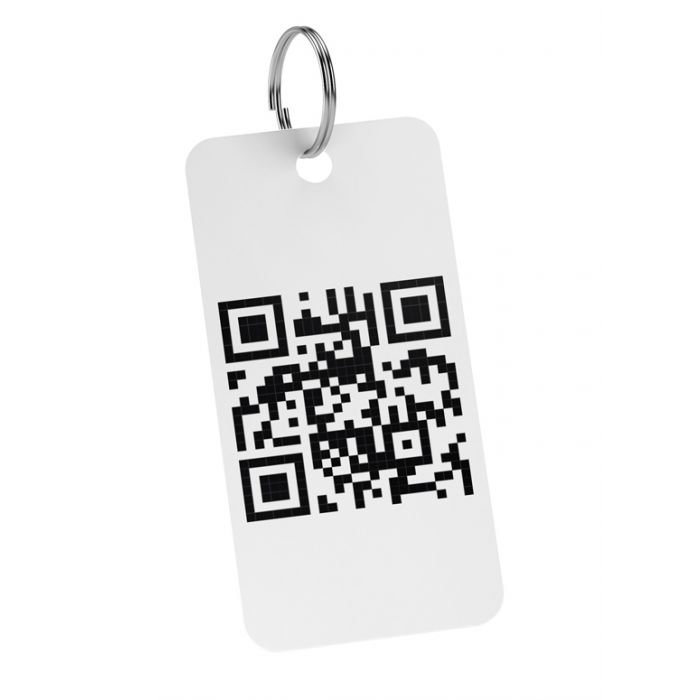 Schlüsselanhänger mit QR-Code Weiß, Digitale Bibel App - 5er Pack Schlüsselanhänger mit QR-Code Weiß, Digitale Bibel App - 5er Pack