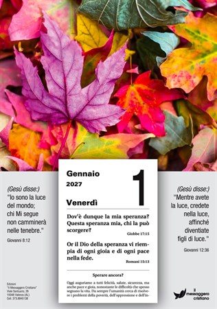 Tagesabreißkalender Der gute Same 2027, Italienisch 