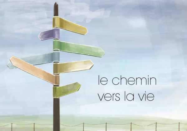 Der Weg zum Leben, Französisch, evangelistisches Heft