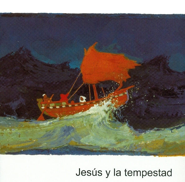 Kees de Kort, Jesus und der Sturm, Kinderheft Spanisch