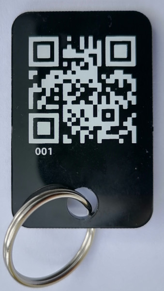 Schlüsselanhänger mit QR-Code, Digitale Bibel App, 5er Pack